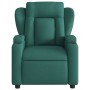 Sillón reclinable eléctrico tela verde oscuro de , Sillones - Ref: Foro24-3204464, Precio: 269,61 €, Descuento: %