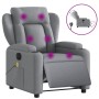 Electric Massage Recliner Light Gray Fabric by , Armchairs - Ref: Foro24-3204470, Price: 260,73 €, Discount: %