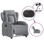 Sillón reclinable de masaje eléctrico tela gris claro de , Sillones - Ref: Foro24-3204470, Precio: 272,75 €, Descuento: %