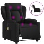 Black Fabric Electric Massage Recliner by , Armchairs - Ref: Foro24-3204472, Price: 264,97 €, Discount: %