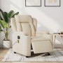 Cream fabric electric massage recliner by , Armchairs - Ref: Foro24-3204479, Price: 290,59 €, Discount: %