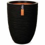 Capi Vase Nature Rib elegant low black 46x58 cm KBLR783 by Capi, Pots and planters - Ref: Foro24-424224, Price: 171,24 €, Dis...