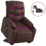 Brown synthetic leather electric lift massage chair by , Armchairs - Ref: Foro24-3206622, Price: 356,03 €, Discount: %