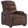 Brown synthetic leather electric lift massage chair by , Armchairs - Ref: Foro24-3206622, Price: 356,03 €, Discount: %