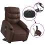 Brown synthetic leather electric lift massage chair by , Armchairs - Ref: Foro24-3206622, Price: 356,03 €, Discount: %