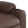 Brown synthetic leather electric lift massage chair by , Armchairs - Ref: Foro24-3206622, Price: 356,03 €, Discount: %