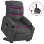 Dark Gray Fabric Reclining Foot Massage Chair by , Armchairs - Ref: Foro24-3206655, Price: 324,97 €, Discount: %