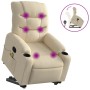 Liegender Fußmassagesessel aus cremefarbenem Stoff von , Sessel - Ref: Foro24-3206662, Preis: 311,99 €, Rabatt: %