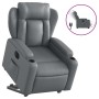 Sillón reclinable elevable eléctrico de cuero sintético gris de , Sillones - Ref: Foro24-3204561, Precio: 351,71 €, Descuento: %