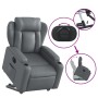 Sillón reclinable elevable eléctrico de cuero sintético gris de , Sillones - Ref: Foro24-3204561, Precio: 351,71 €, Descuento: %