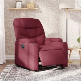 Sillón reclinable eléctrico tela rojo tinto de , Sillones - Ref: Foro24-3204575, Precio: 319,99 €, Descuento: %