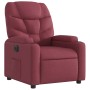 Sillón reclinable eléctrico tela rojo tinto de , Sillones - Ref: Foro24-3204575, Precio: 256,37 €, Descuento: %