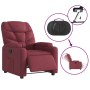 Sillón reclinable eléctrico tela rojo tinto de , Sillones - Ref: Foro24-3204575, Precio: 256,37 €, Descuento: %