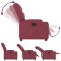 Sillón reclinable eléctrico tela rojo tinto de , Sillones - Ref: Foro24-3204575, Precio: 256,37 €, Descuento: %