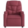 Sillón reclinable eléctrico tela rojo tinto de , Sillones - Ref: Foro24-3204575, Precio: 256,37 €, Descuento: %