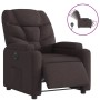 Sillón reclinable eléctrico tela marrón oscuro de , Sillones - Ref: Foro24-3204577, Precio: 256,37 €, Descuento: %