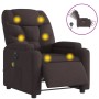 Sillón reclinable de masaje eléctrico tela marrón oscuro de , Sillones - Ref: Foro24-3204589, Precio: 268,98 €, Descuento: %