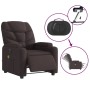 Sillón reclinable de masaje eléctrico tela marrón oscuro de , Sillones - Ref: Foro24-3204589, Precio: 268,98 €, Descuento: %