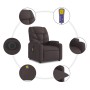 Sillón reclinable de masaje eléctrico tela marrón oscuro de , Sillones - Ref: Foro24-3204589, Precio: 268,98 €, Descuento: %