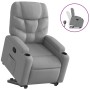 Sillón reclinable elevable de tela gris claro de , Sillones - Ref: Foro24-3204596, Precio: 288,10 €, Descuento: %