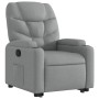 Sillón reclinable elevable de tela gris claro de , Sillones - Ref: Foro24-3204596, Precio: 288,10 €, Descuento: %