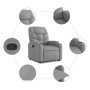 Sillón reclinable elevable de tela gris claro de , Sillones - Ref: Foro24-3204596, Precio: 288,10 €, Descuento: %