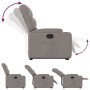 Sillón reclinable elevable tela gris taupe de , Sillones - Ref: Foro24-3204604, Precio: 276,50 €, Descuento: %