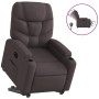 Sillón eléctrico reclinable elevable de tela marrón oscuro de , Sillones - Ref: Foro24-3204625, Precio: 308,48 €, Descuento: %