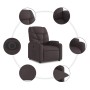 Sillón eléctrico reclinable elevable de tela marrón oscuro de , Sillones - Ref: Foro24-3204625, Precio: 308,48 €, Descuento: %