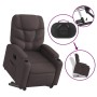 Sillón eléctrico reclinable elevable de tela marrón oscuro de , Sillones - Ref: Foro24-3204625, Precio: 308,48 €, Descuento: %