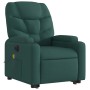 Electric massage chair reclining liftable dark green fabric by , Armchairs - Ref: Foro24-3204638, Price: 327,38 €, Discount: %