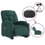 Sillón masaje eléctrico reclinable elevable tela verde oscuro de , Sillones - Ref: Foro24-3204638, Precio: 450,99 €, Descuent...