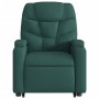 Electric massage chair reclining liftable dark green fabric by , Armchairs - Ref: Foro24-3204638, Price: 327,38 €, Discount: %