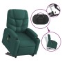 Sillón masaje eléctrico reclinable elevable tela verde oscuro de , Sillones - Ref: Foro24-3204638, Precio: 450,99 €, Descuent...