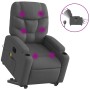 Liftable reclining electric massage chair dark gray fabric by , Armchairs - Ref: Foro24-3204633, Price: 332,56 €, Discount: %