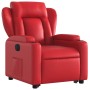 Sillón elevable eléctrico cuero artificial rojo de , Sillones - Ref: Foro24-3204563, Precio: 329,63 €, Descuento: %