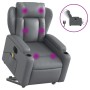 Gray synthetic leather electric lift massage chair by , Armchairs - Ref: Foro24-3204568, Price: 358,26 €, Discount: %