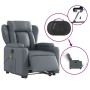 Gray synthetic leather electric lift massage chair by , Armchairs - Ref: Foro24-3204568, Price: 358,26 €, Discount: %