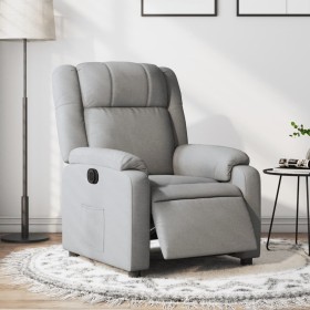 Sillón reclinable eléctrico tela gris claro de , Sillones - Ref: Foro24-3205178, Precio: 253,88 €, Descuento: %