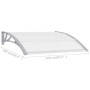 Marquesina para puerta PC 120x100 cm de vidaXL, Toldos - Ref: Foro24-45628, Precio: 58,60 €, Descuento: %