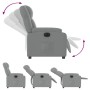 Sillón reclinable eléctrico tela gris claro de , Sillones - Ref: Foro24-3205178, Precio: 254,22 €, Descuento: %