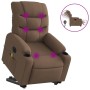 Anhebbarer, elektrisch verstellbarer Massagesessel aus braunem Stoff von , Sessel - Ref: Foro24-3206676, Preis: 336,76 €, Rab...