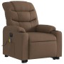 Sillón de masaje eléctrico reclinable elevable tela marrón de , Sillones - Ref: Foro24-3206676, Precio: 336,76 €, Descuento: %