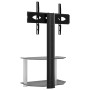 Corner TV cabinet 2 levels for 32-70 inches black silver by , TV Furniture - Ref: Foro24-358164, Price: 86,25 €, Discount: %