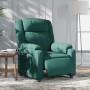 Electric recliner dark green fabric by , Armchairs - Ref: Foro24-3205184, Price: 254,22 €, Discount: %