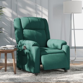 Sillón reclinable eléctrico tela verde oscuro de , Sillones - Ref: Foro24-3205184, Precio: 254,64 €, Descuento: %