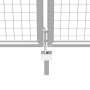 Silver galvanized steel garden gate 415x150 cm by vidaXL, garden gates - Ref: Foro24-144299, Price: 360,25 €, Discount: %