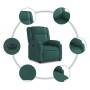 Electric recliner dark green fabric by , Armchairs - Ref: Foro24-3205184, Price: 254,64 €, Discount: %