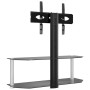 Corner TV cabinet 2 levels for 32-70 inches black silver by , TV Furniture - Ref: Foro24-358170, Price: 88,04 €, Discount: %