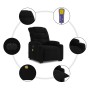 Black Fabric Liftable Reclining Electric Massage Chair by , Armchairs - Ref: Foro24-3206674, Price: 339,95 €, Discount: %